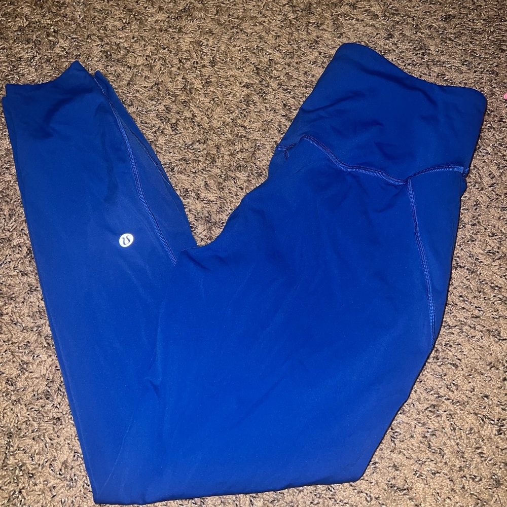 Lululemon 23” size 8 Blue Leggings